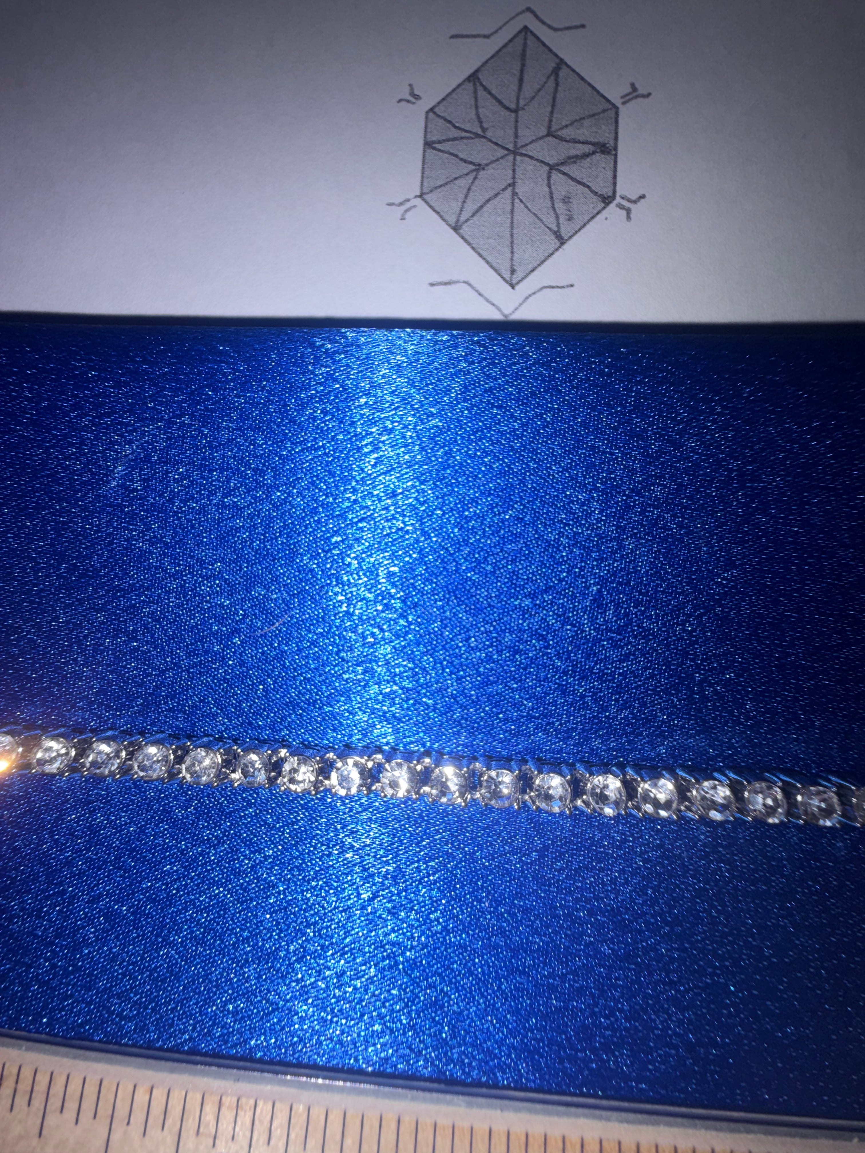 18'' Lab Made Diamond Tennis Chain D VVS1