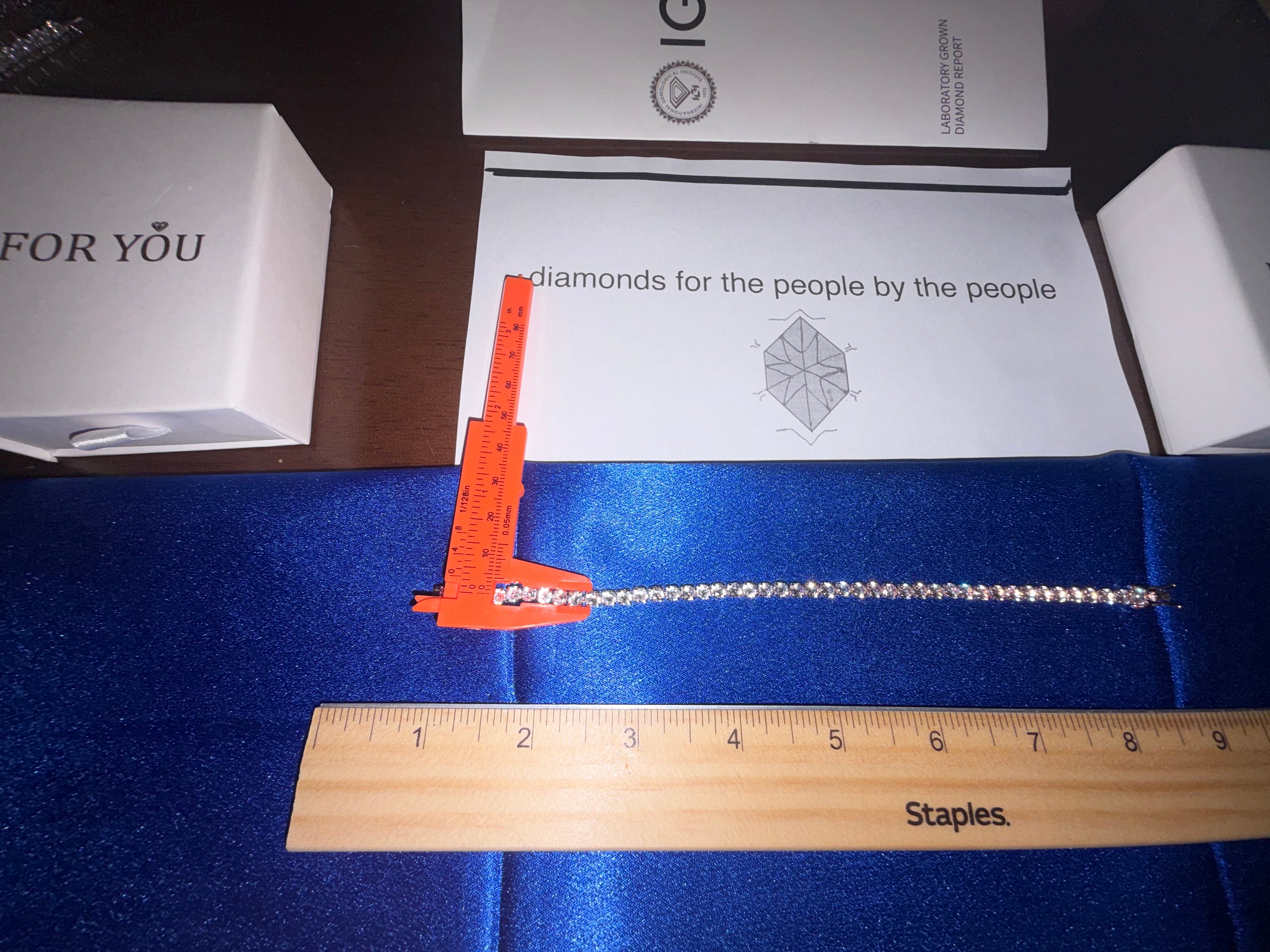 Lab Made Diamond D VVS1 Bracelets